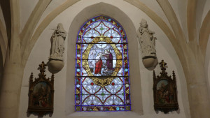 Bazoilles, church - stained glass window (I)