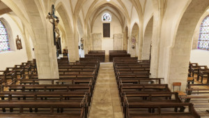 Bazoilles, église - vue globale (P)