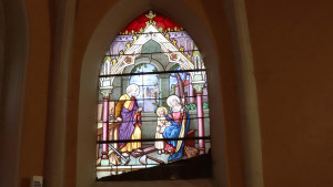 Bazoilles, church - stained glass window (I)