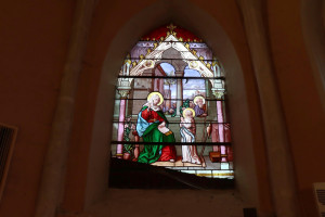 Bazoilles, church - stained glass window (I)