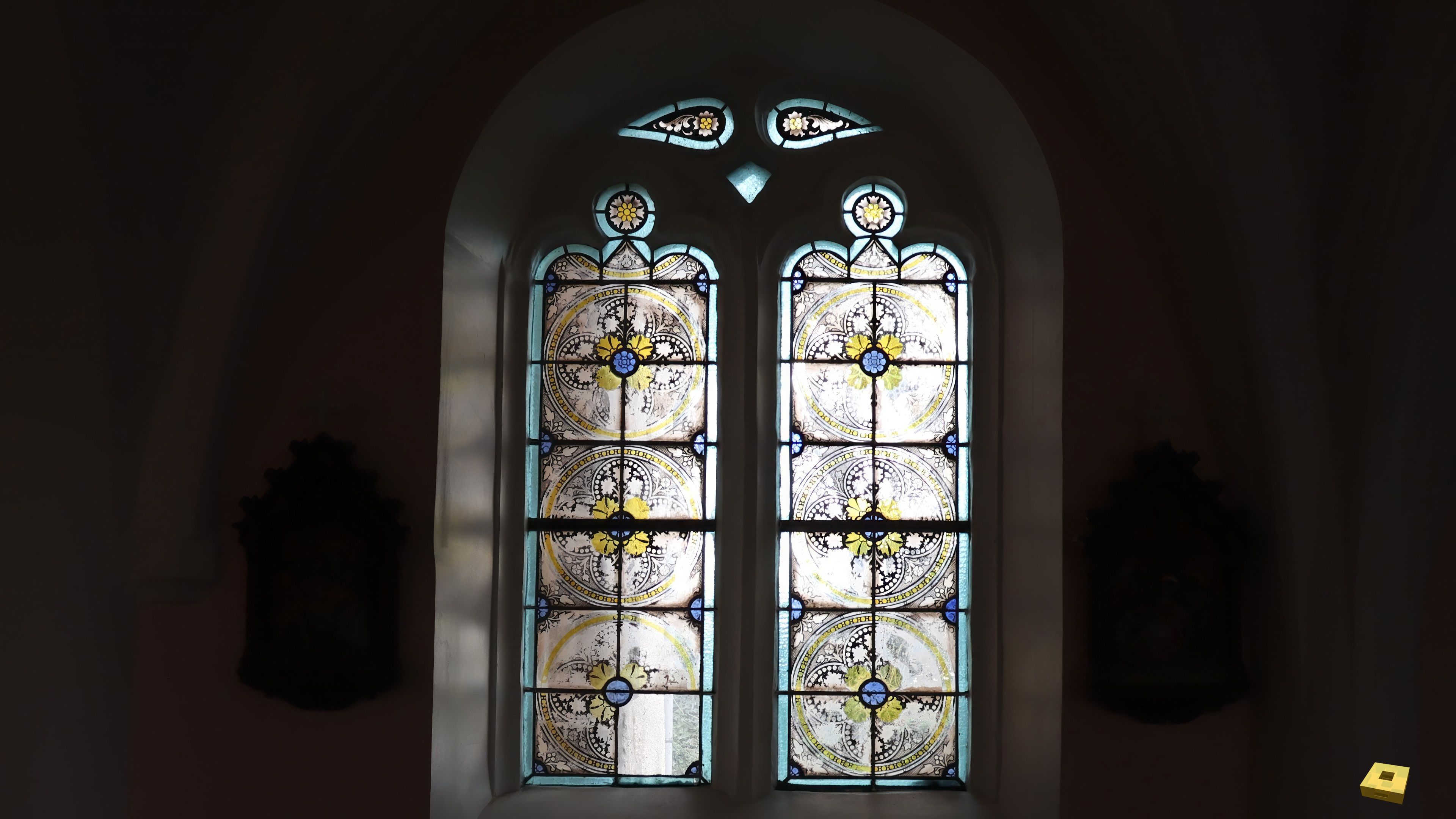Brixey, church - stained glass window (I)