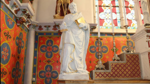 Chalvraines, church - statue (S)