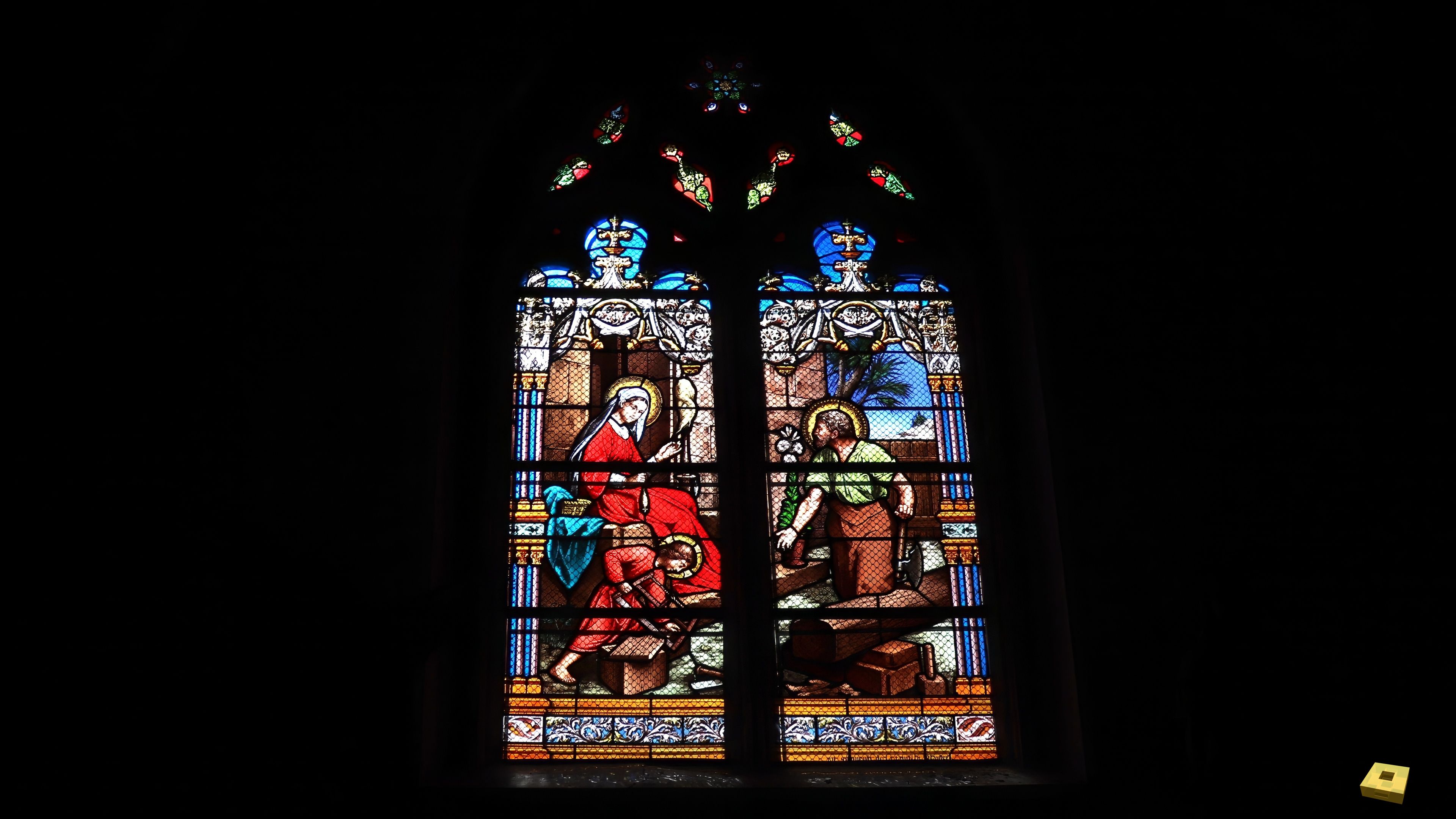 Coussey, church - stained glass window (I)