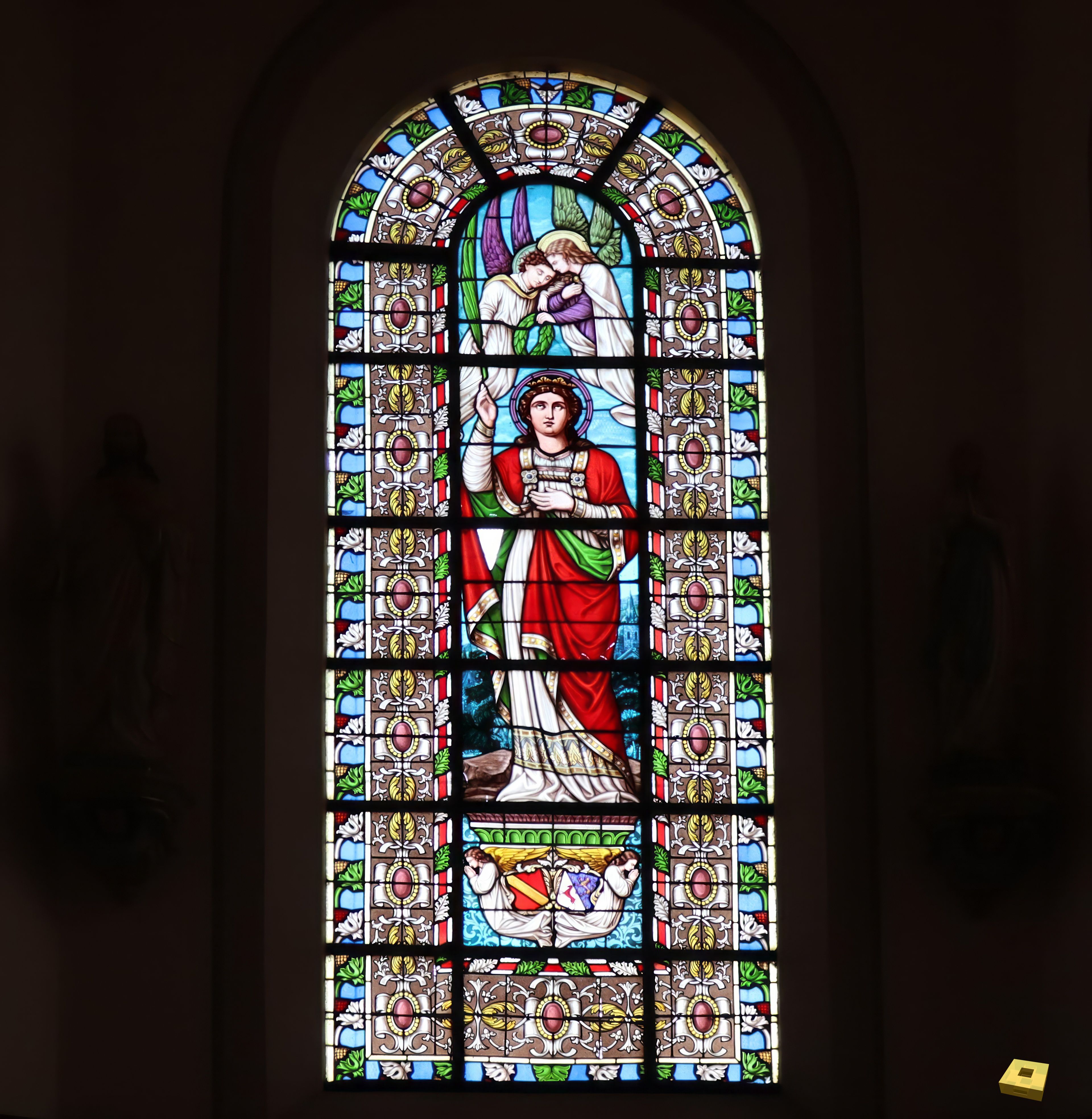 Frebécourt, church - stained glass window (I)