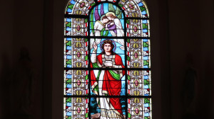 Frebécourt, church - stained glass window (I)