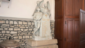 Frebécourt, église - statue (S)