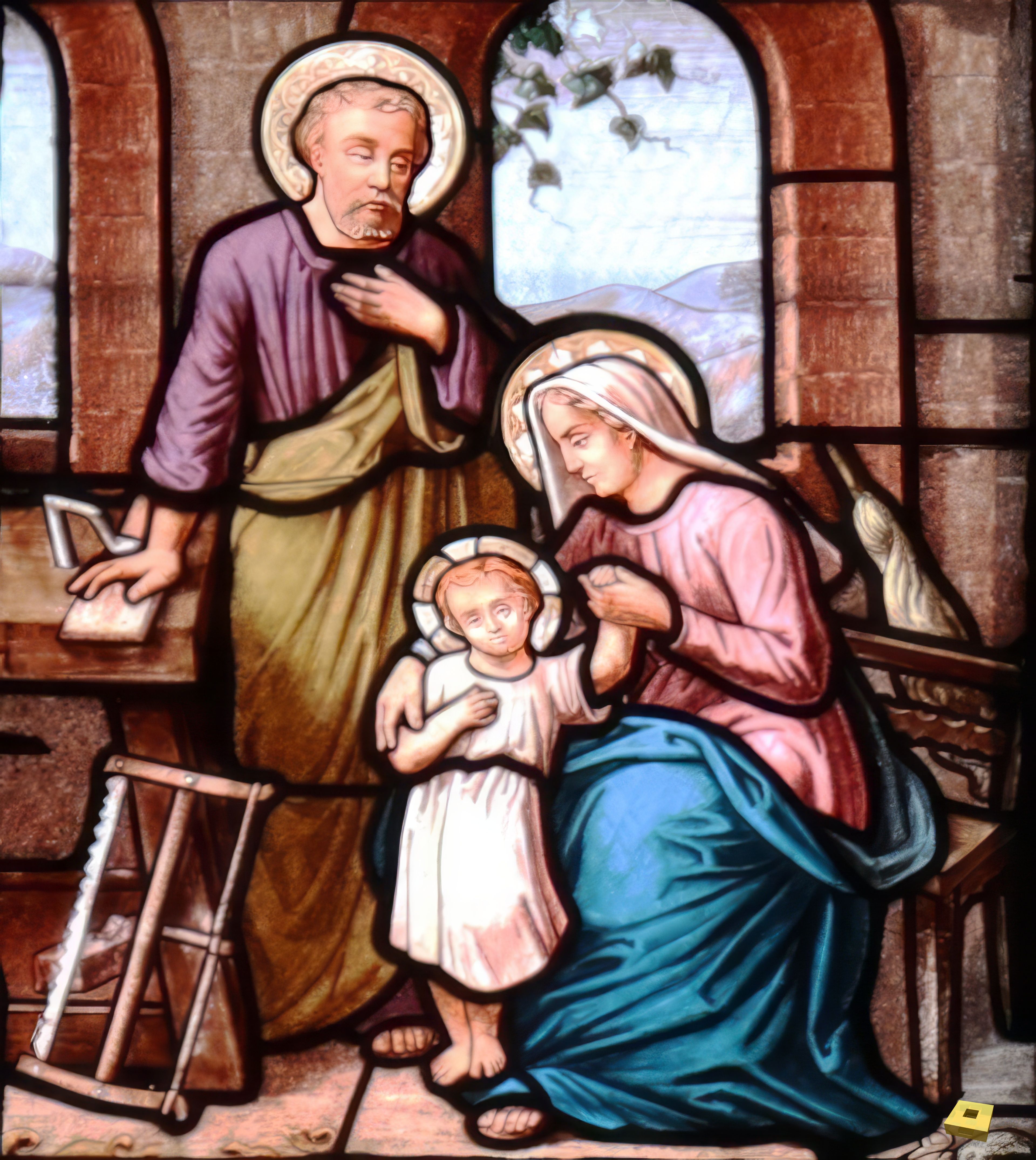 Frebécourt, Kirche - Buntglasfenster (I)