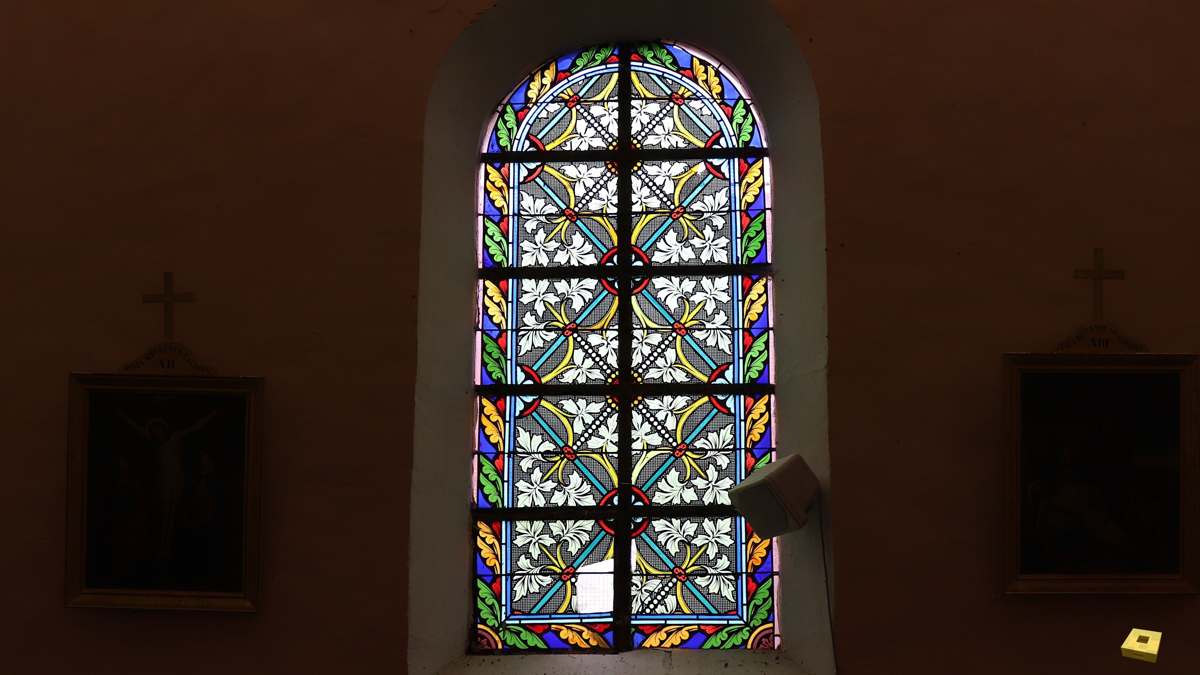 Graffiny, church - stained glass window (I)