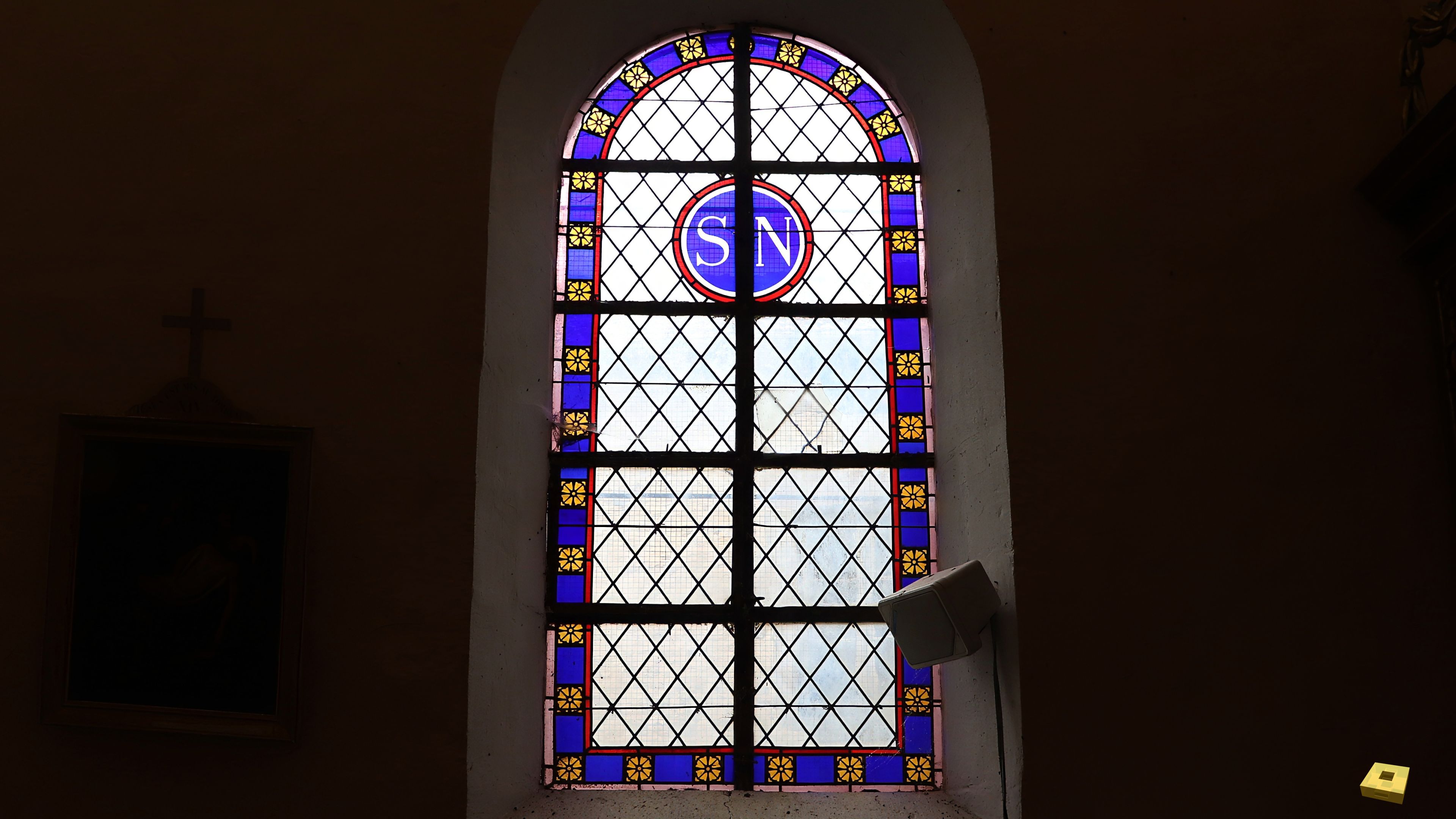 Graffiny, church - stained glass window (I)
