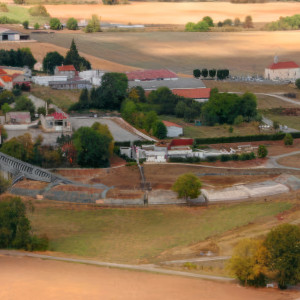 Grand, panoramic view taken from the southeast (P)