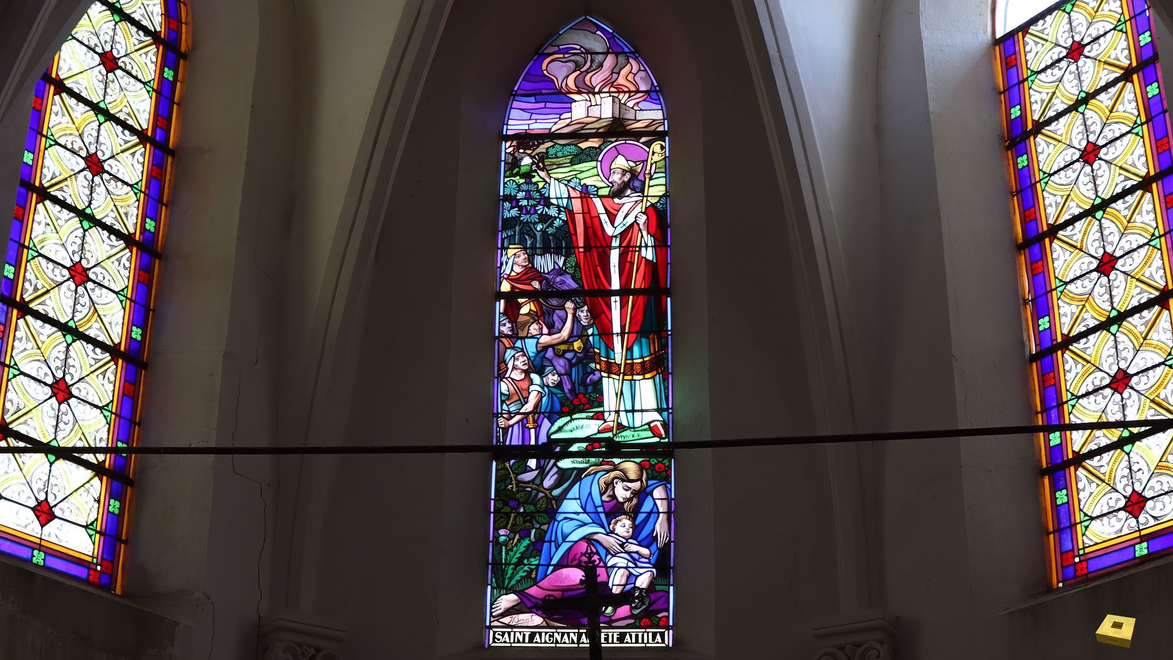 Houéville, church - stained glass window (I)