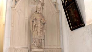Houéville, église - statue (S)