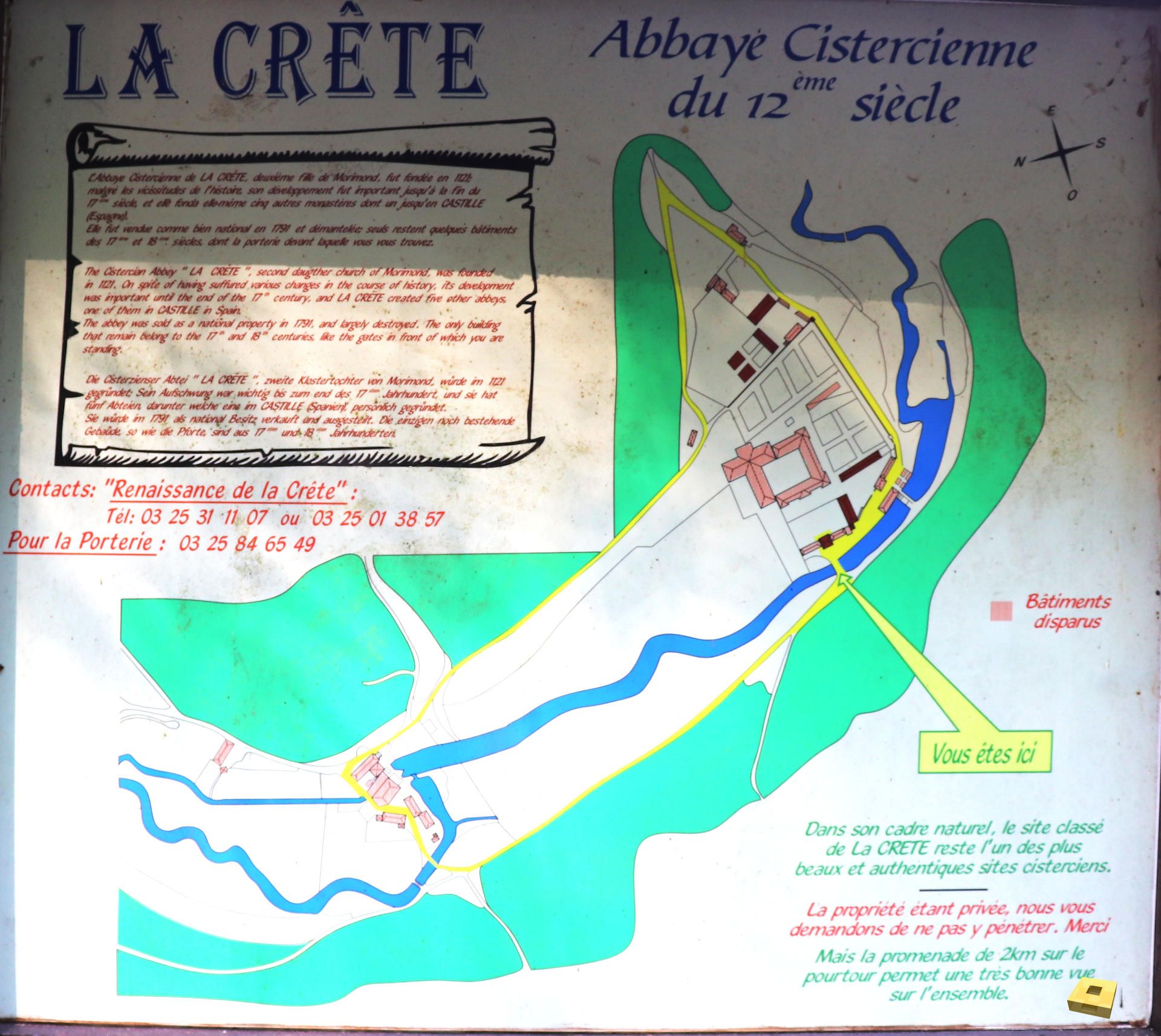 La-Crête, Standort (I)