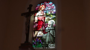 Landaville, church - stained glass window (I)