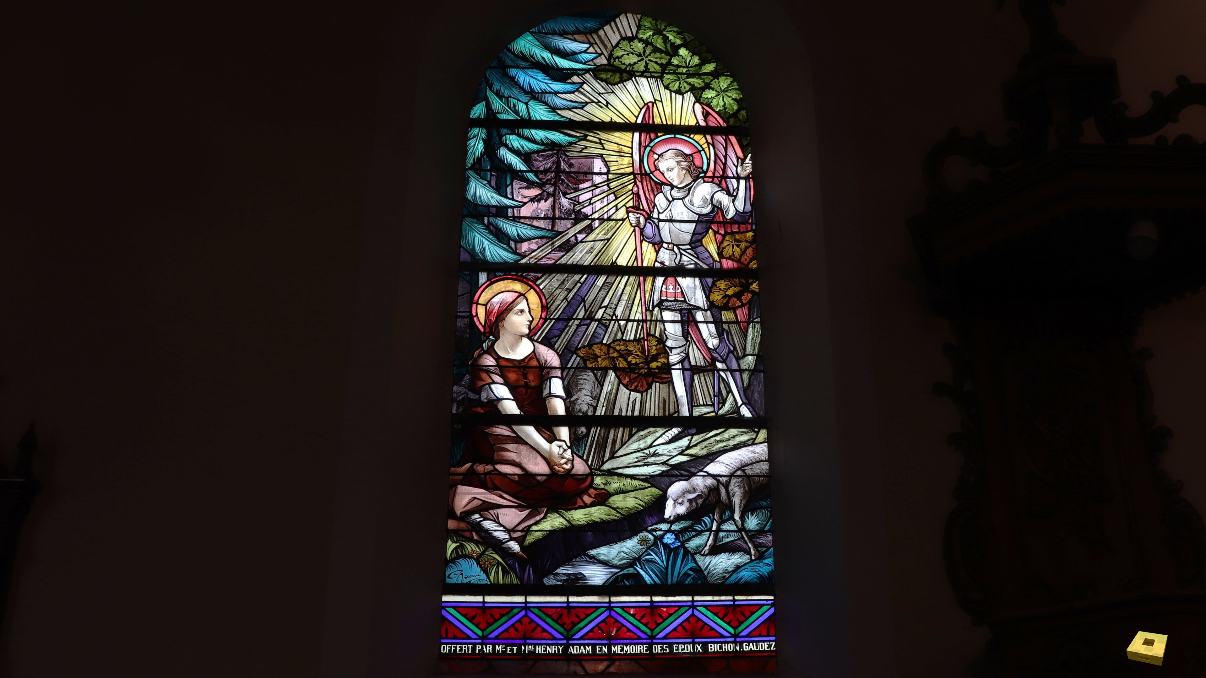 Landaville, church - stained glass window (I)