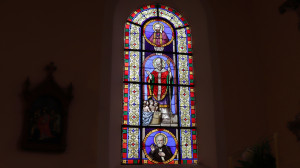 Landaville, church - stained glass window (I)