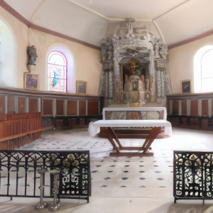 Lonchamp, church - interior (P)