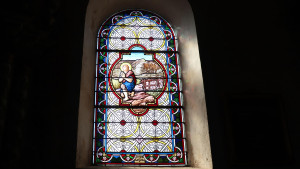 Longchamp, church - stained glass (I)