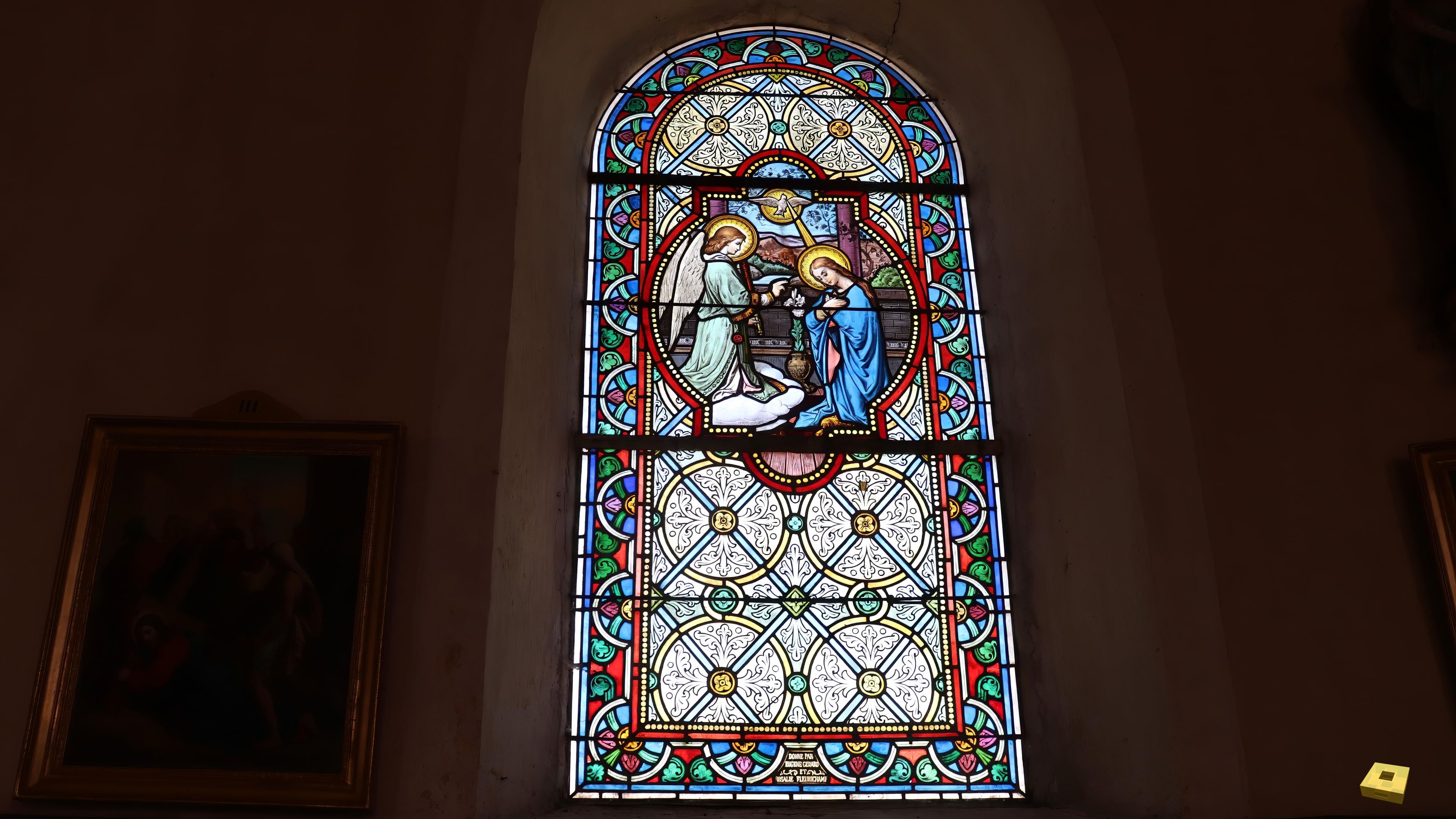 Longchamp, Kirche - Buntglasfenster (I)