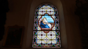 Longchamp, church - stained glass (I)