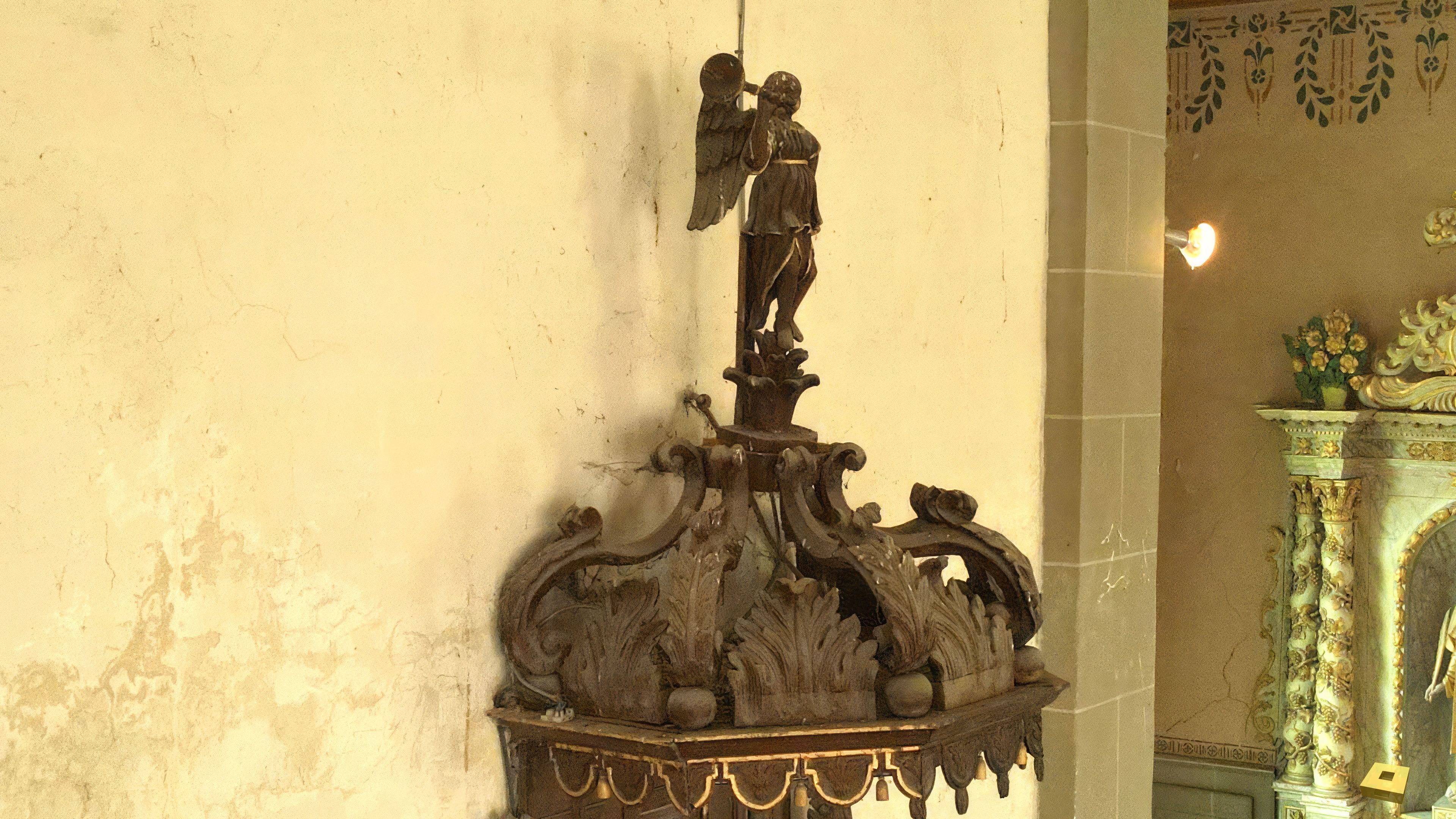 Malaincourt, church - trumpeter (I)