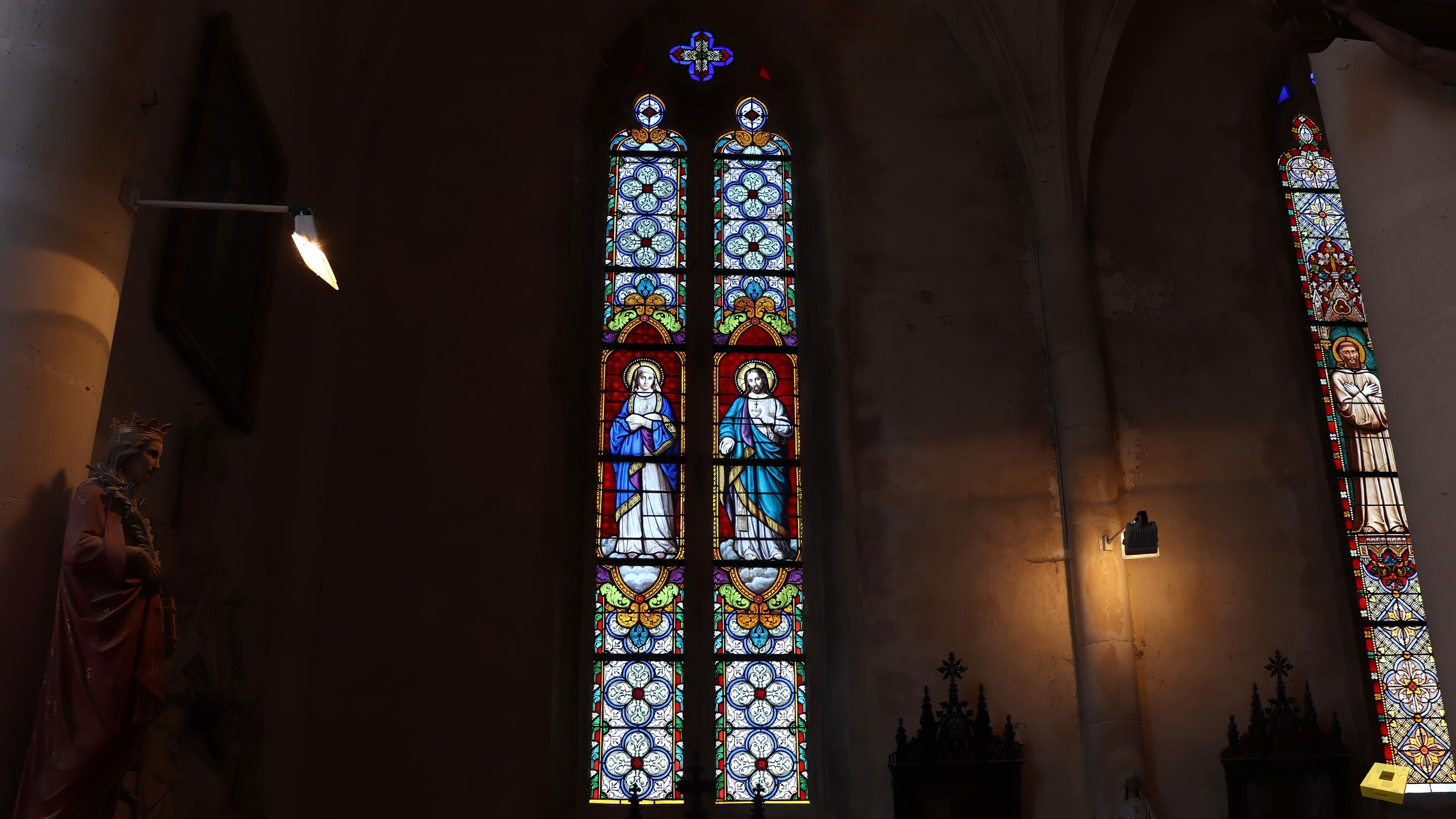 Maxey, church - stained glass (I)