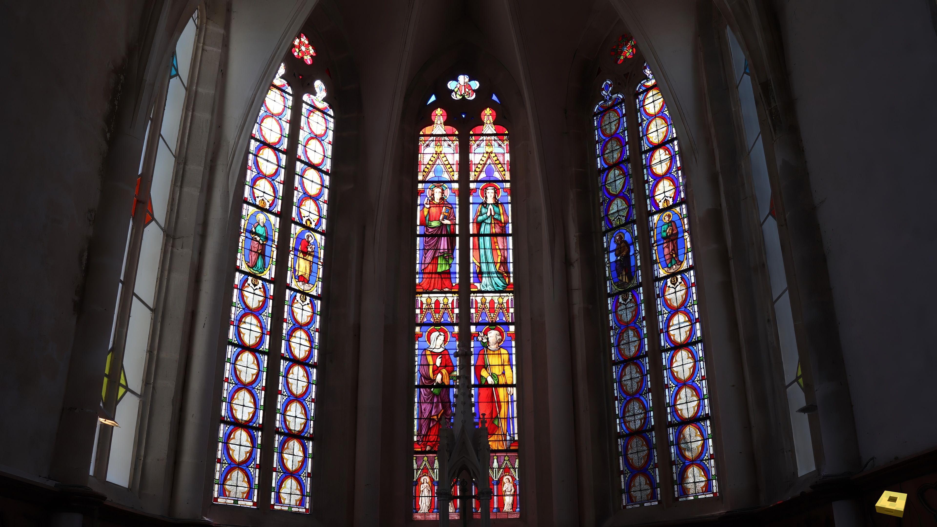 Maxey, church - stained glass (I)