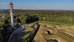 Fort-Bourlémont, aerial view of pylon (S)
