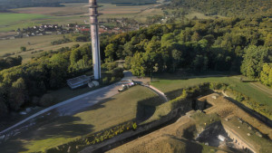 Fort-Bourlémont, aerial view of the entrance (S)