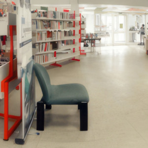 Neufchâteau, library, interior (P)