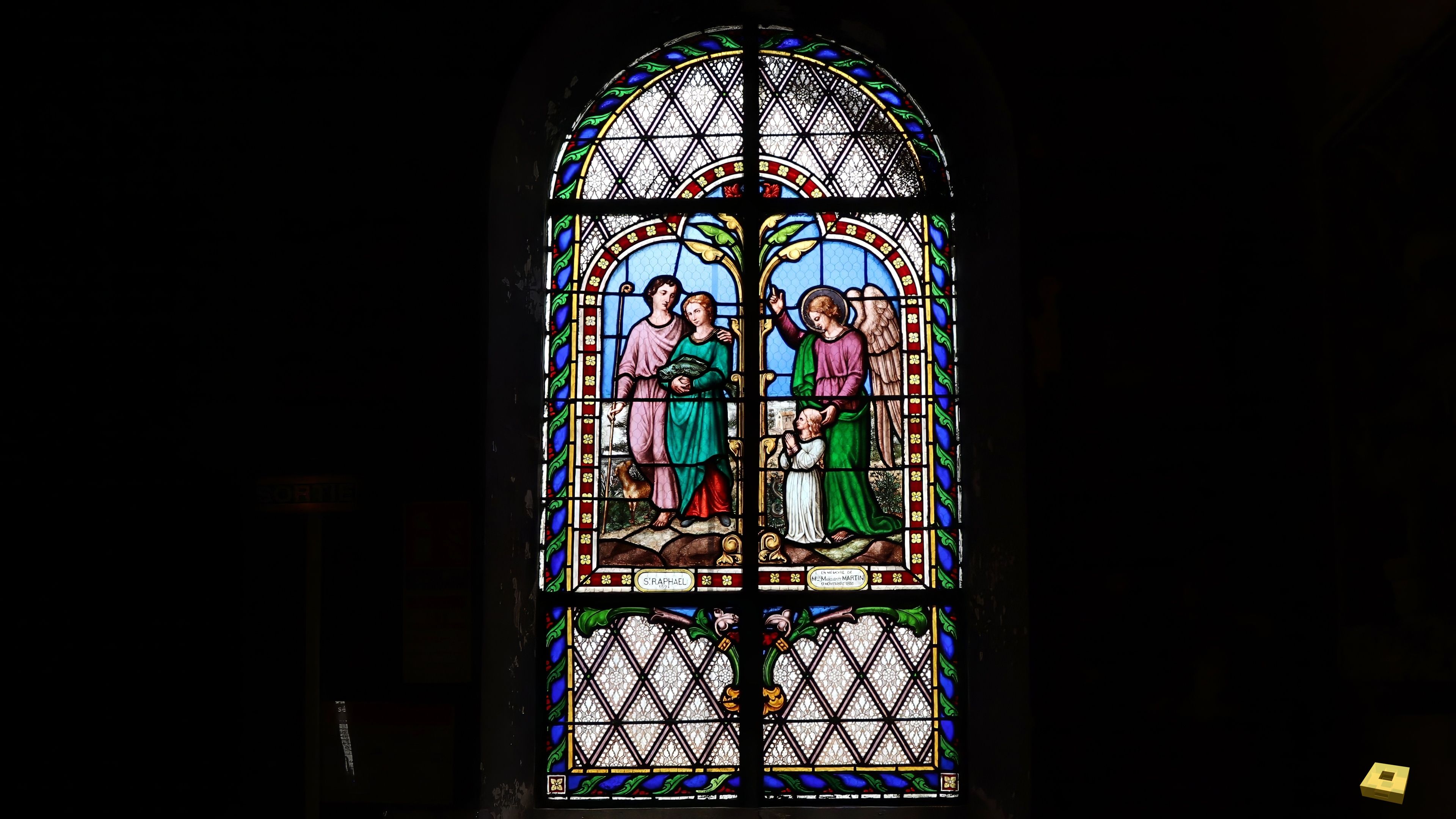 Neufchâteau, chapelle - vitrail (I)
