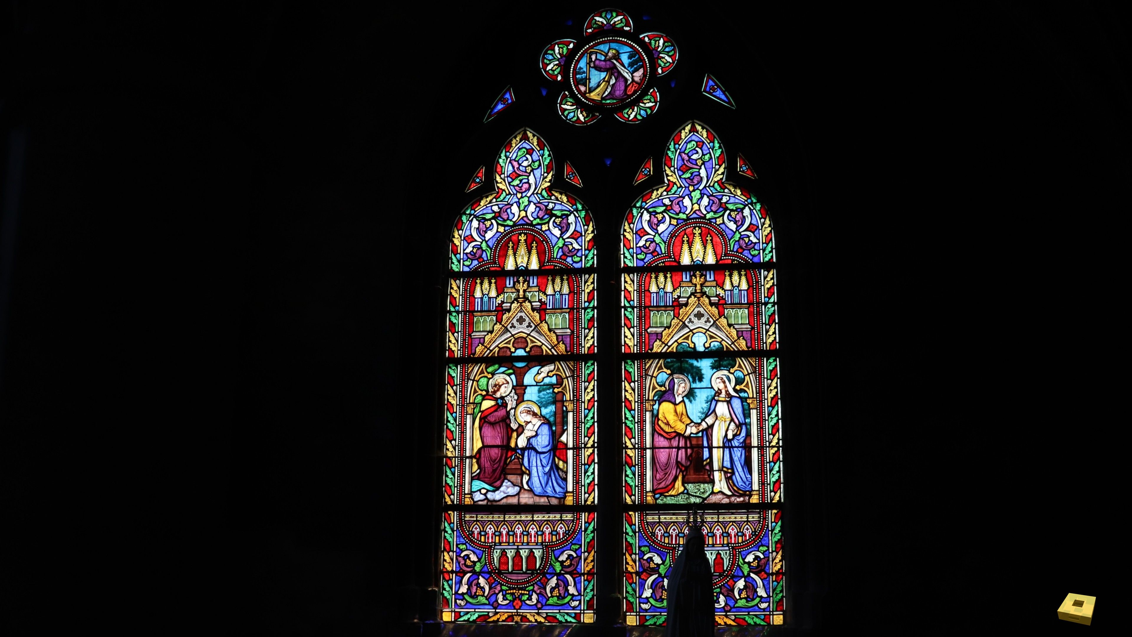 Neufchâteau, St Christophe - stained glass window (I)