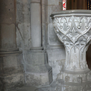 Neufchâteau, St Christophe - baptismal fonts (S)