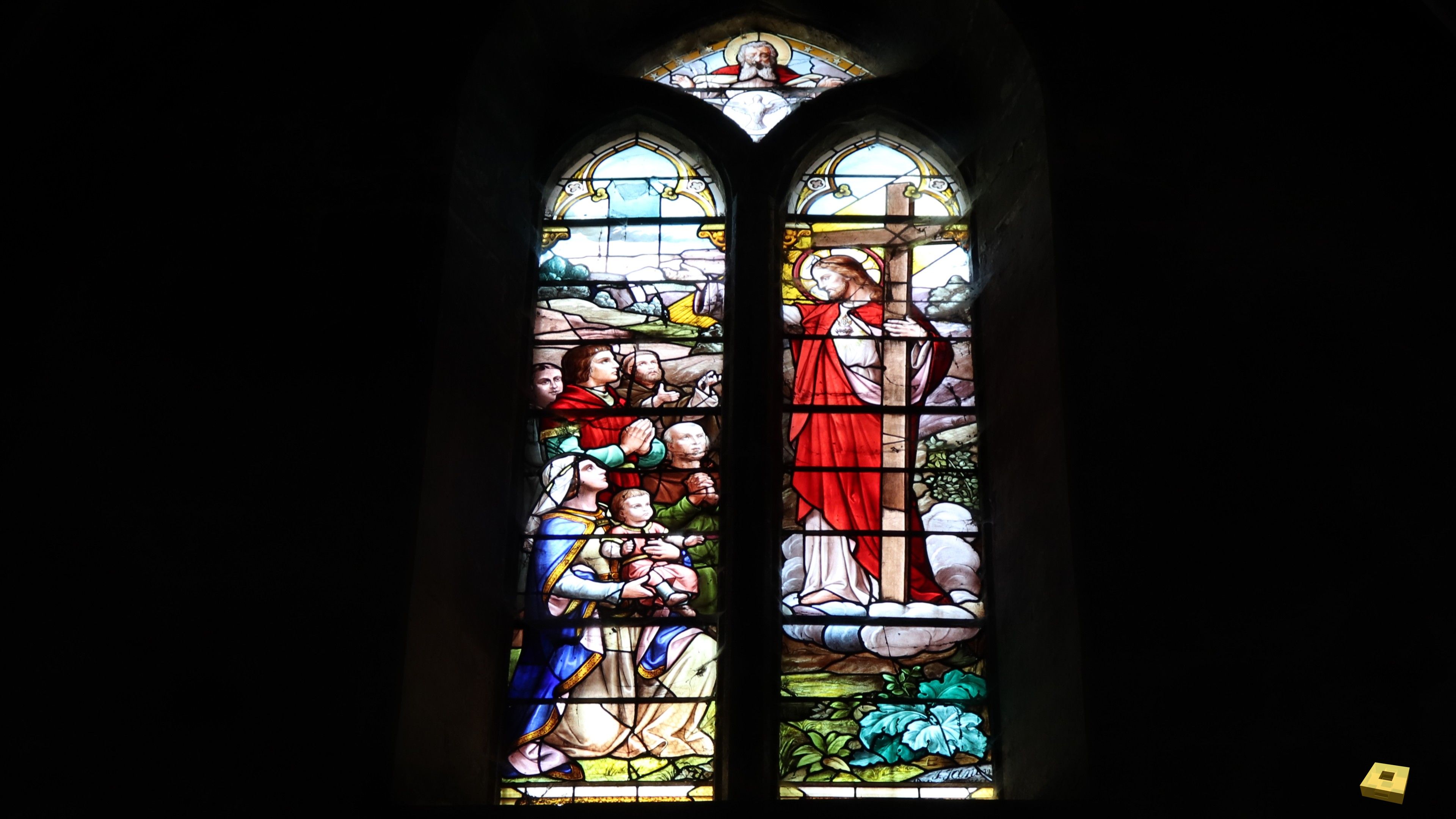 Neufchâteau, St Christophe - stained glass window (I)