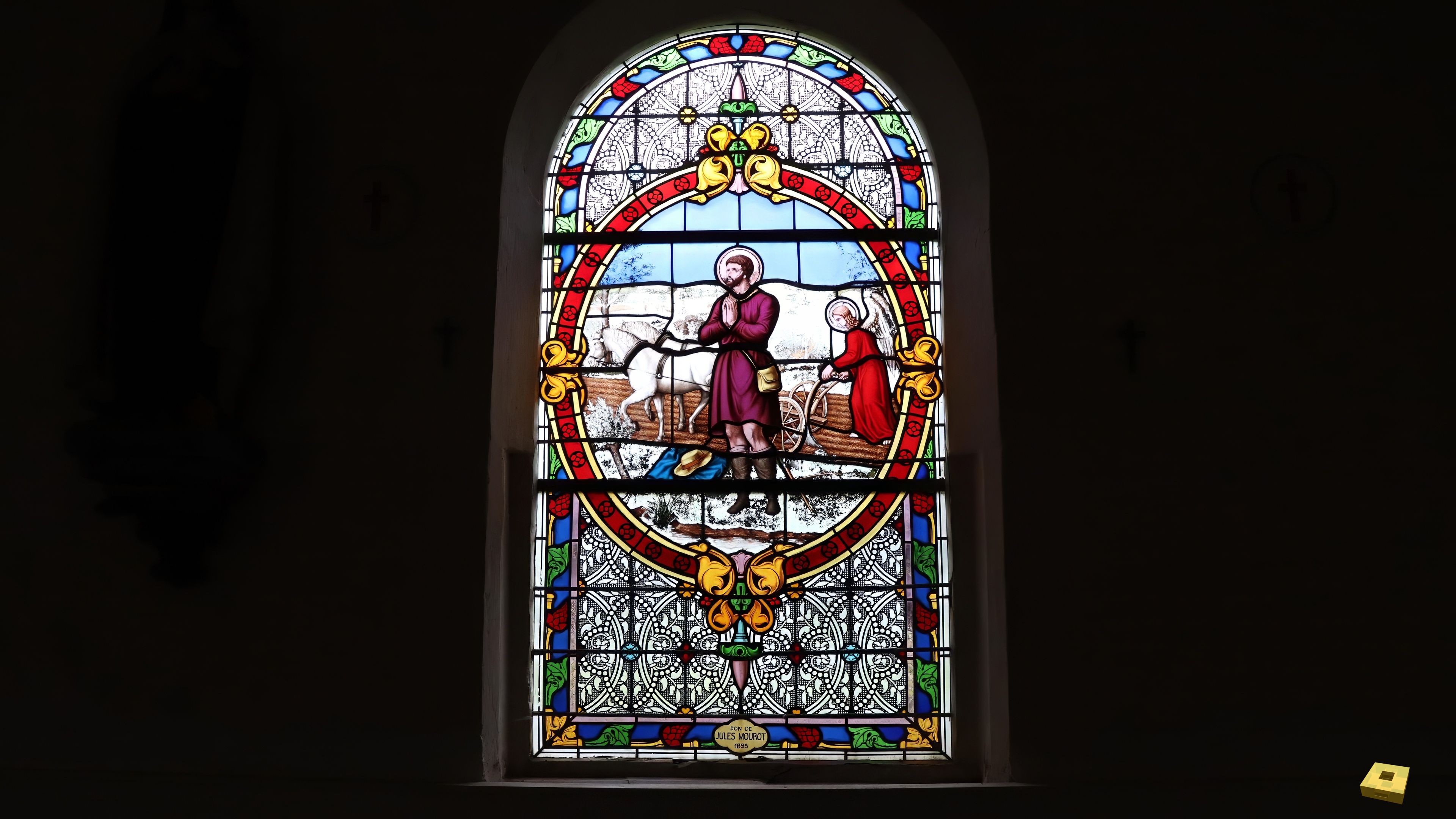 Noncourt, Ste Ursule - stained glass (I)