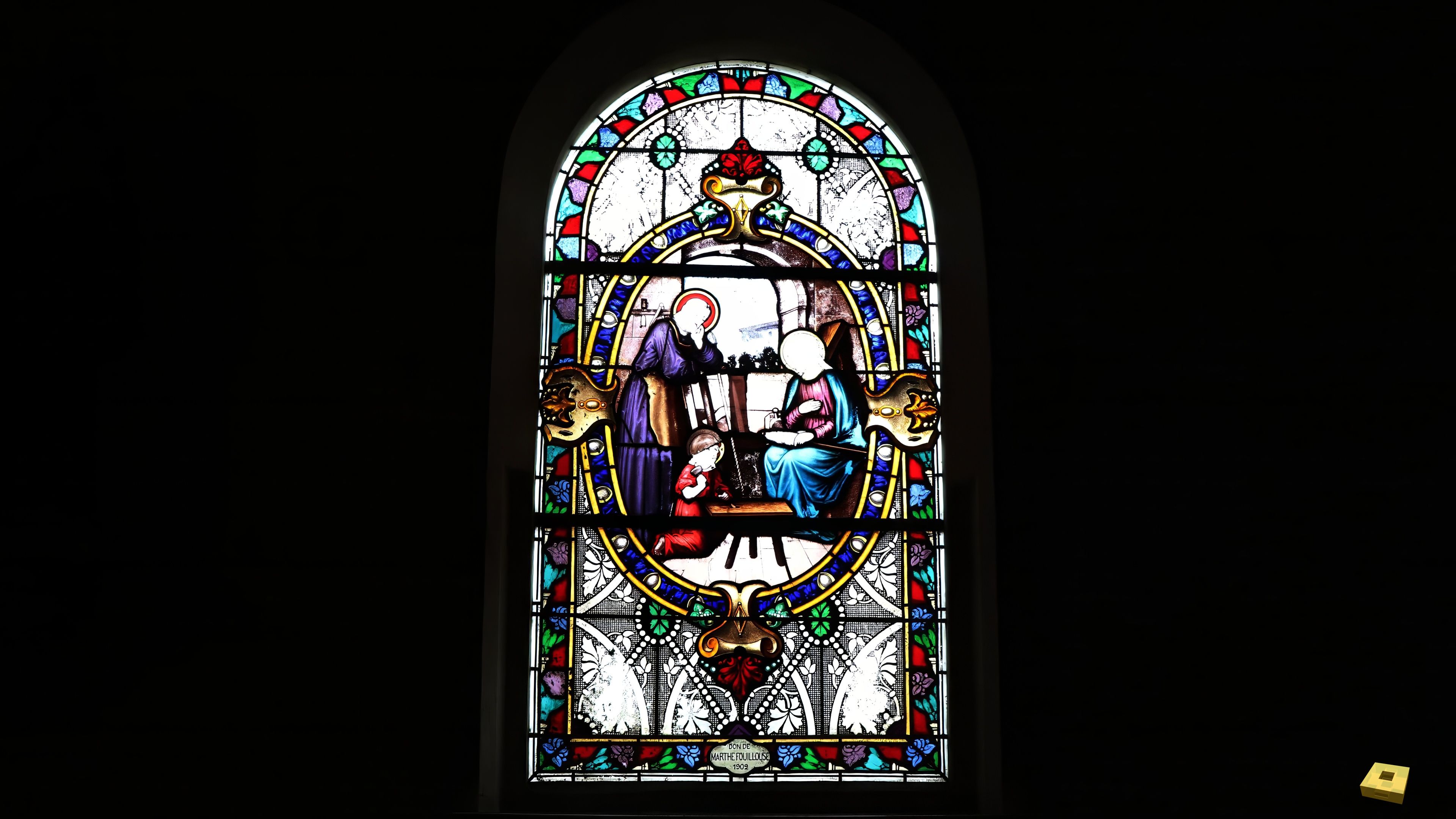 Noncourt, Ste Ursule - stained glass (I)