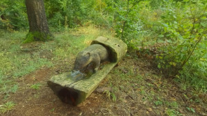 Rollainville, Skulptur - Dachs (P)