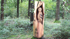 Rollainville, sculpture - chouette (S)