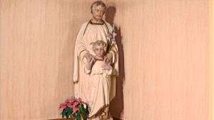 Rouceux, chapel - Joseph and Jesus (S)