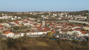 Rouceux, church - aerial view (S)