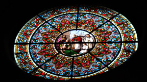 Neufchâteau, St-Nicolas- stained glass window (I)