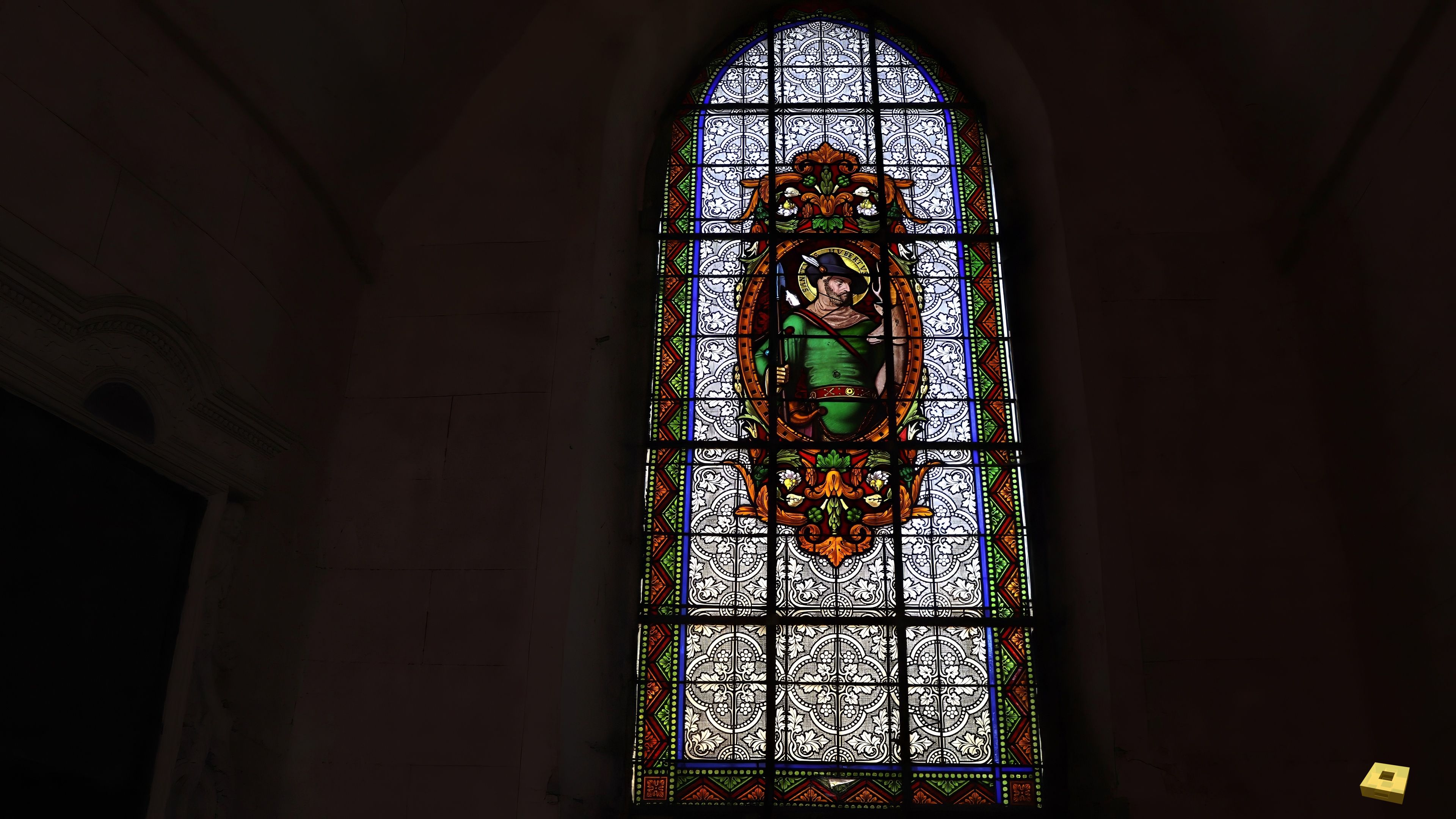 Outremécourt, church - stained glass window (I)