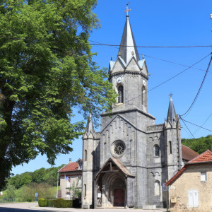Pompierre, church - exterior (S)