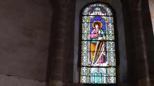Relanges, church - stained glass window (I)