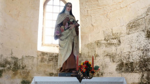 Relanges, church - statue (S)