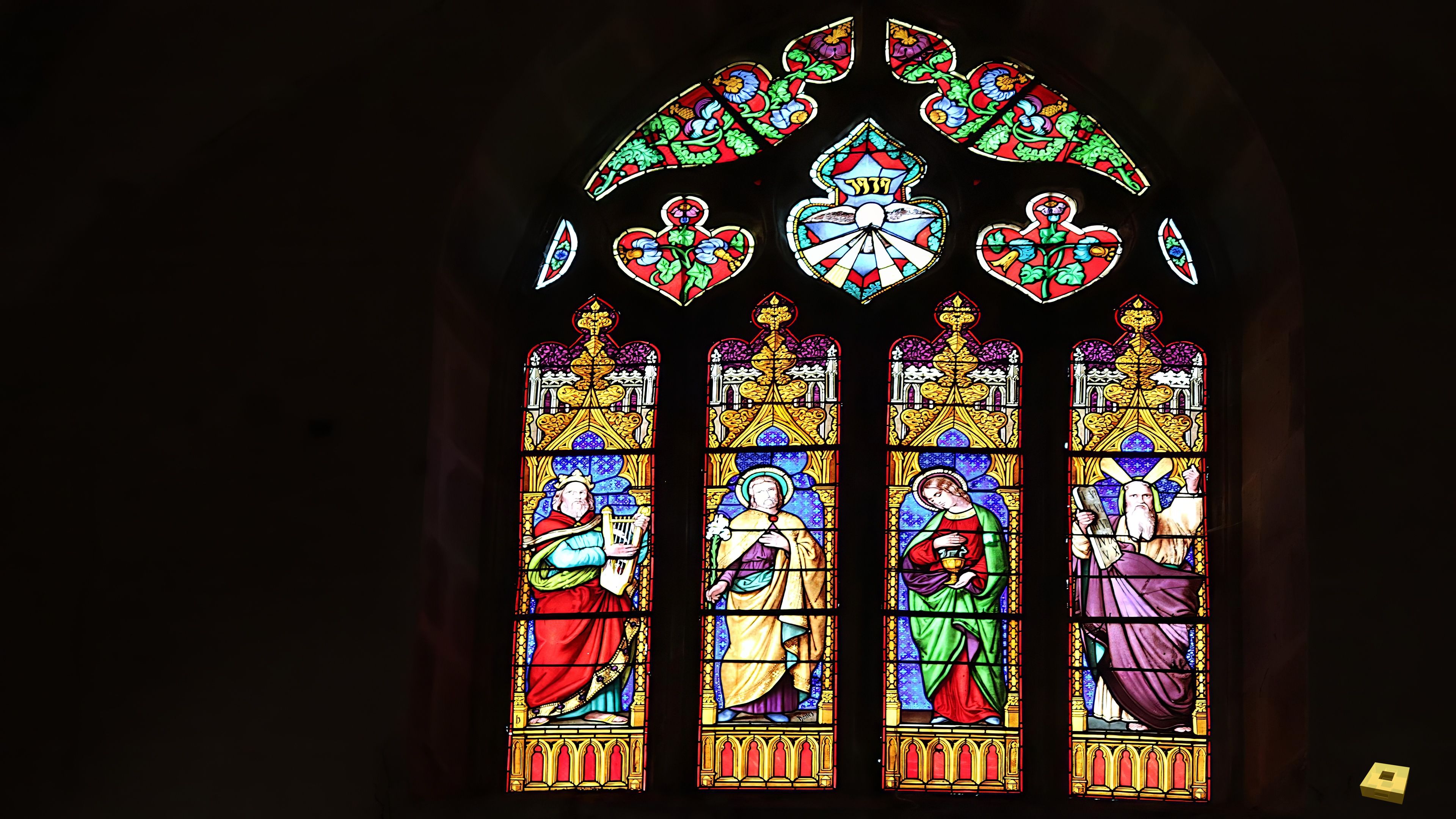 Relanges, church - stained glass window (I)