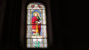 Relanges, church - stained glass window (I)