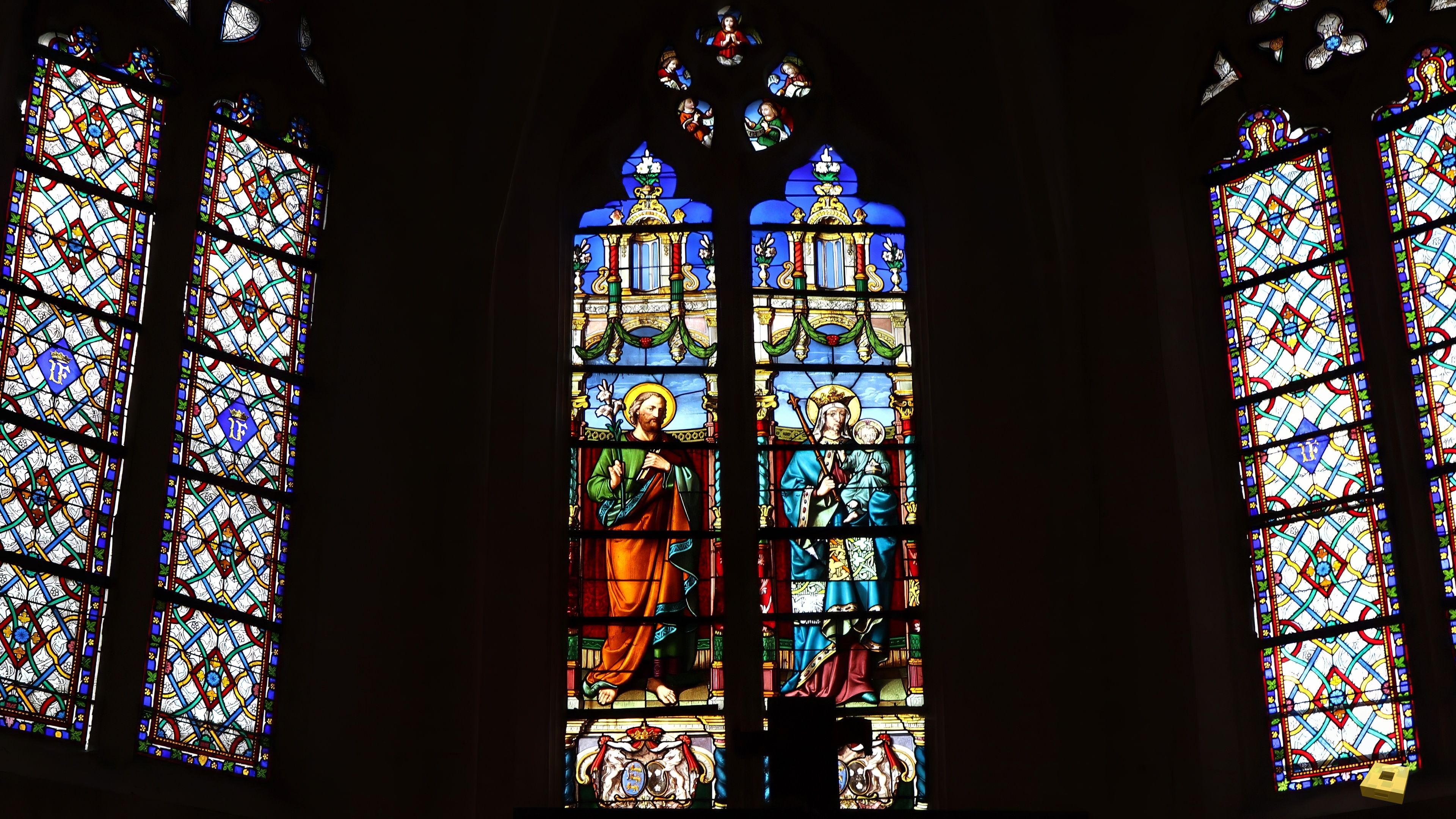 Removille, church - stained glass window (I)