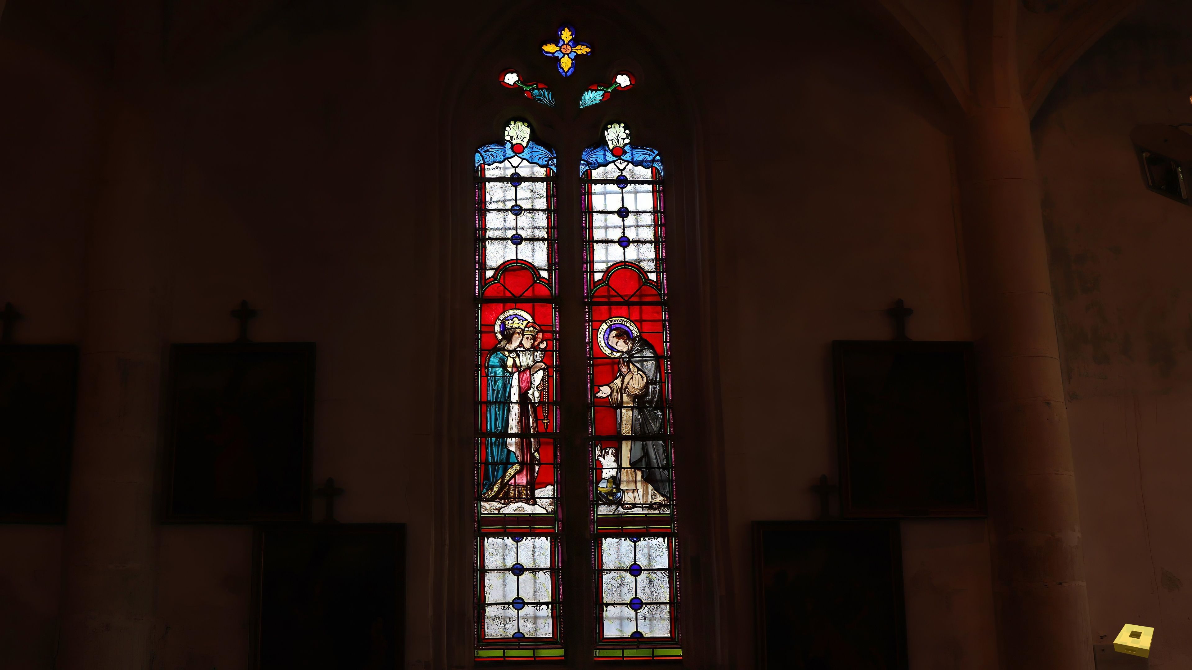 Removille, church - stained glass window (I)