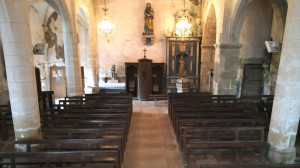 Removille, église - vue sur la sortie (S)